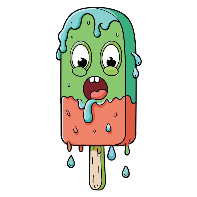 Monster Melting Ice Cream Zombies Melting Ice Cream