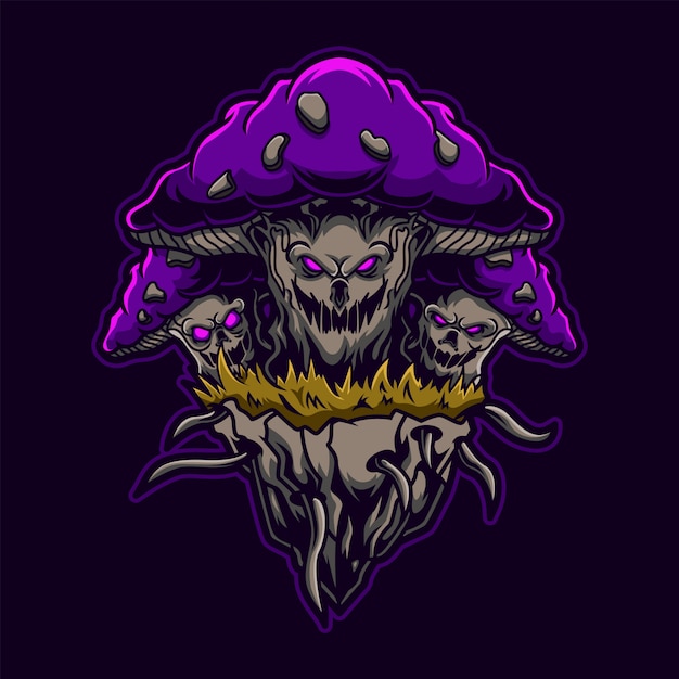 Monster Mushroom Illustration