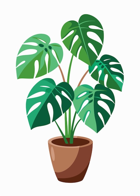 Monster Plant Vector art on white background