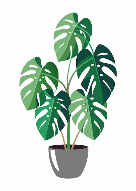 Monster Plant Vector art on white background