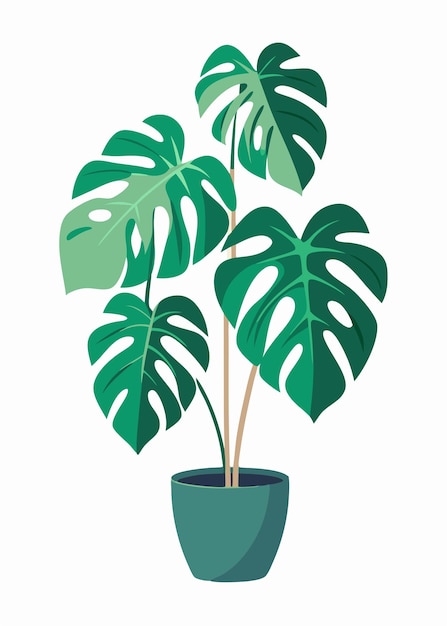 Monster Plant Vector art on white background