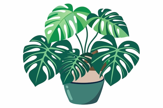 Monster Plant Vector art on white background