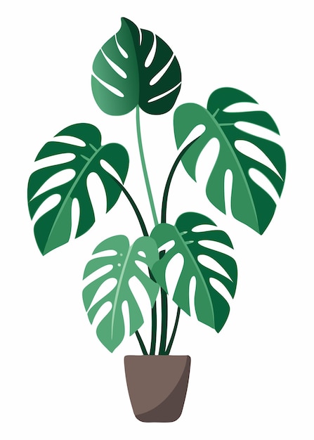 Monster Plant Vector art on white background