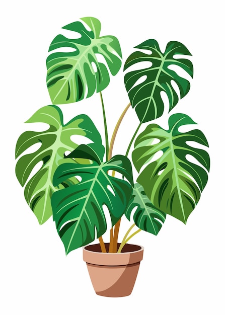 Monster Plant Vector art on white background