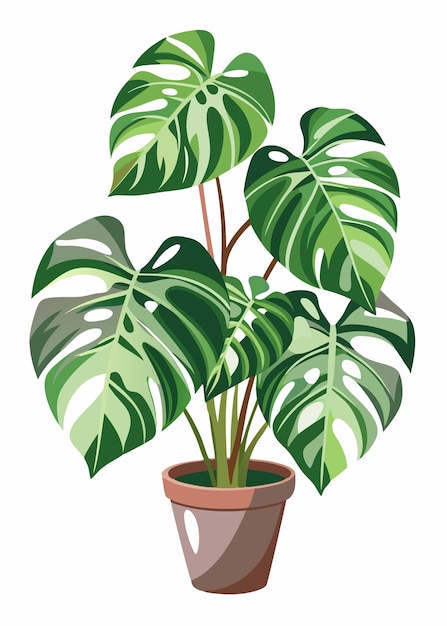 Monster Plant Vector art on white background