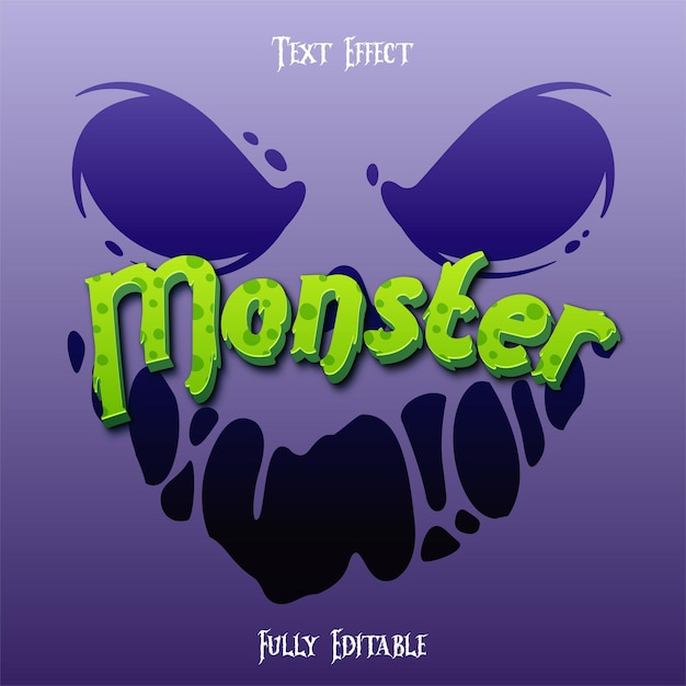 Monster text effect