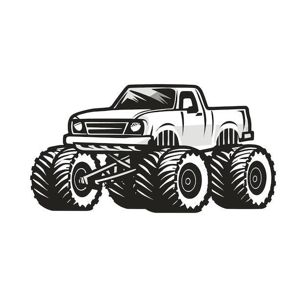 Monster Truck Design illustration