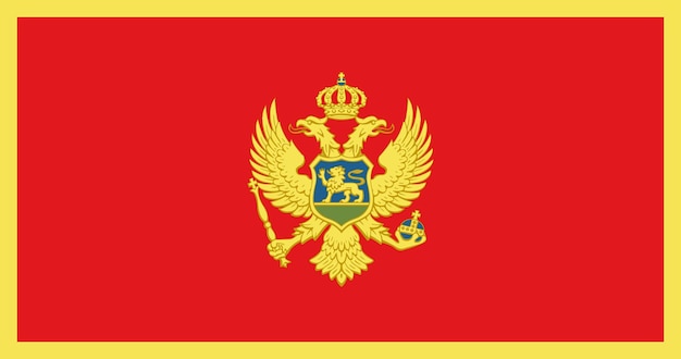 Montenegro flag in vector