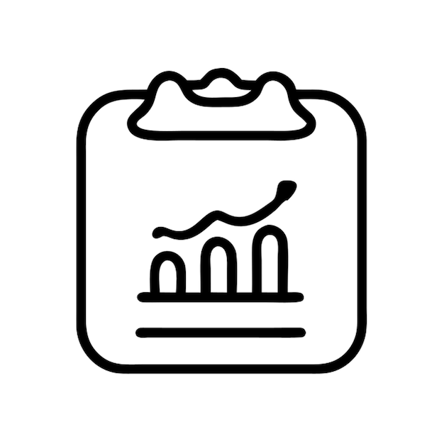 monthly report more square style icon outline