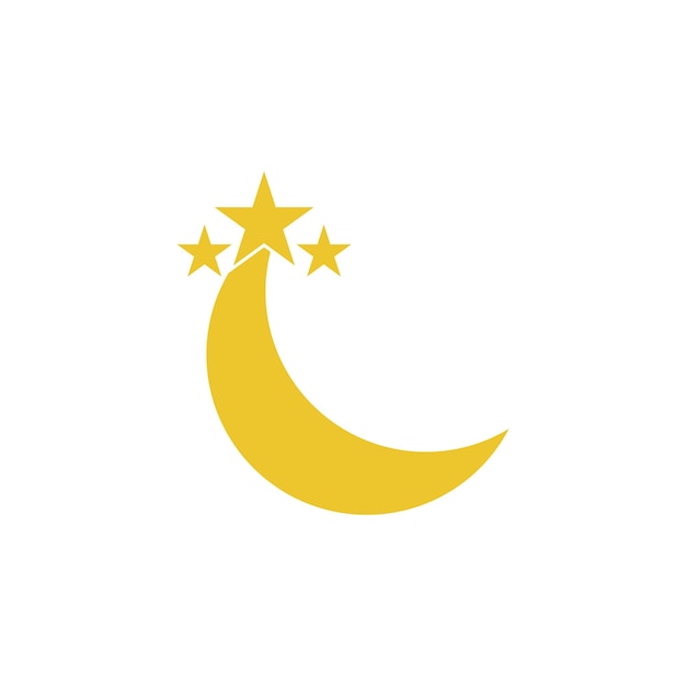 Vector moon flat icon