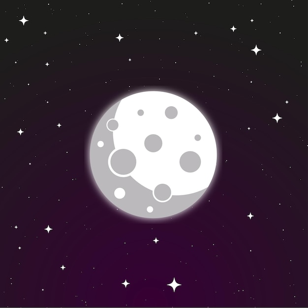 Moon Illustration