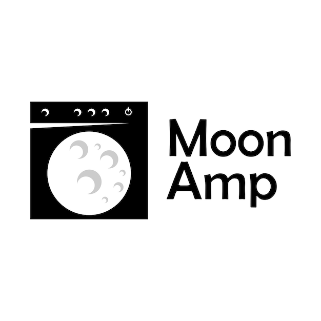 moon amp logo design