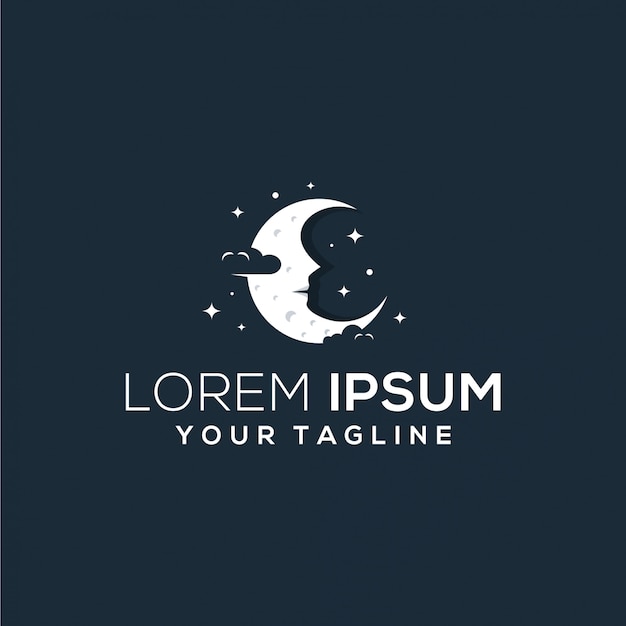 moon logo template