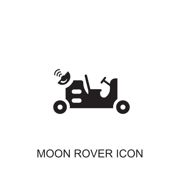 Moon rover vector icon icon