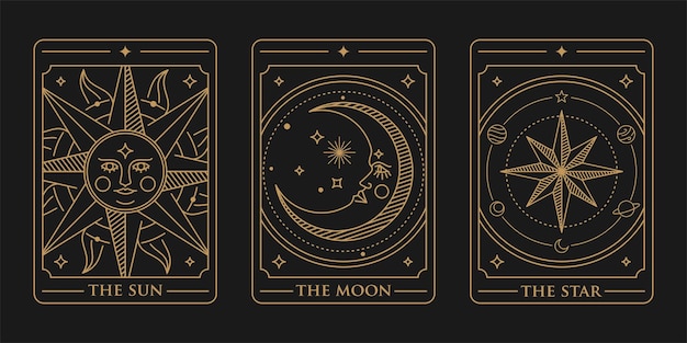 The moon tarot card is a tarot card that has the moon on it.