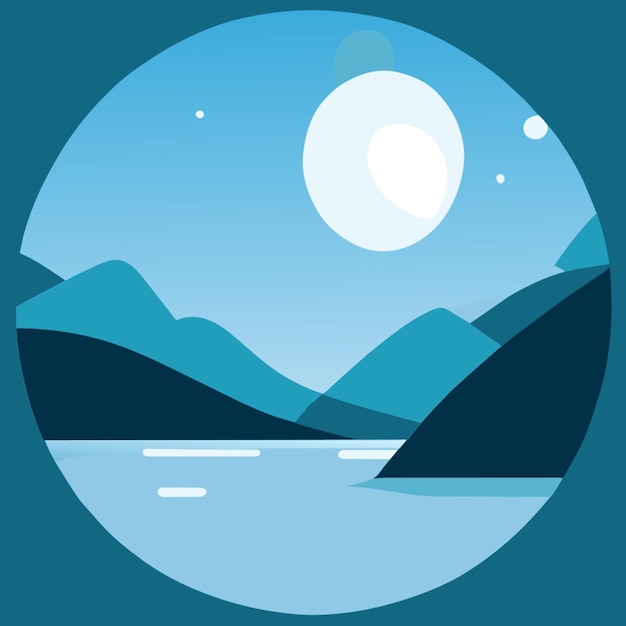 moon vector illustration