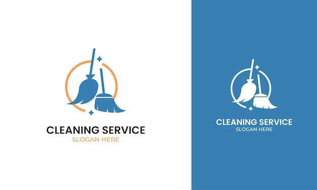 Moop and broom logo design