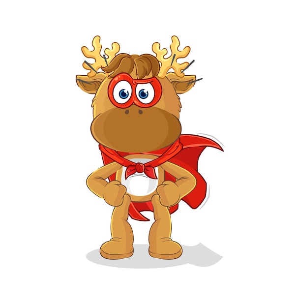 Moose heroes vector cartoon character