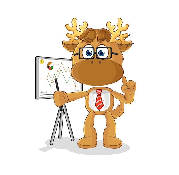 Moose marketing character cartoon mascot vector