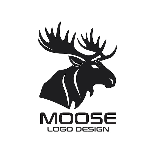 Moose vector logo design