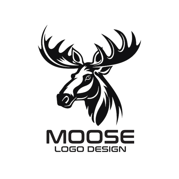 Moose vector logo design