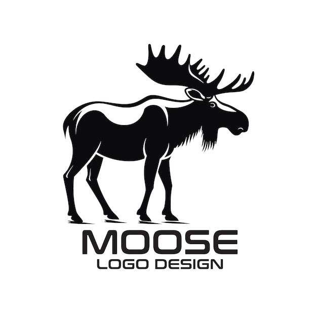 Moose vector logo design