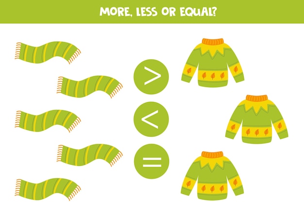 More less equal with hand drawn sweaters and scarfs