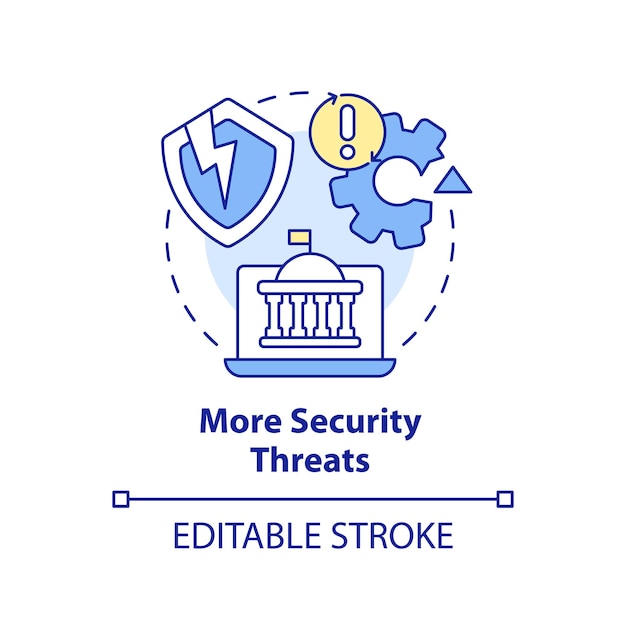 More security threats concept icon