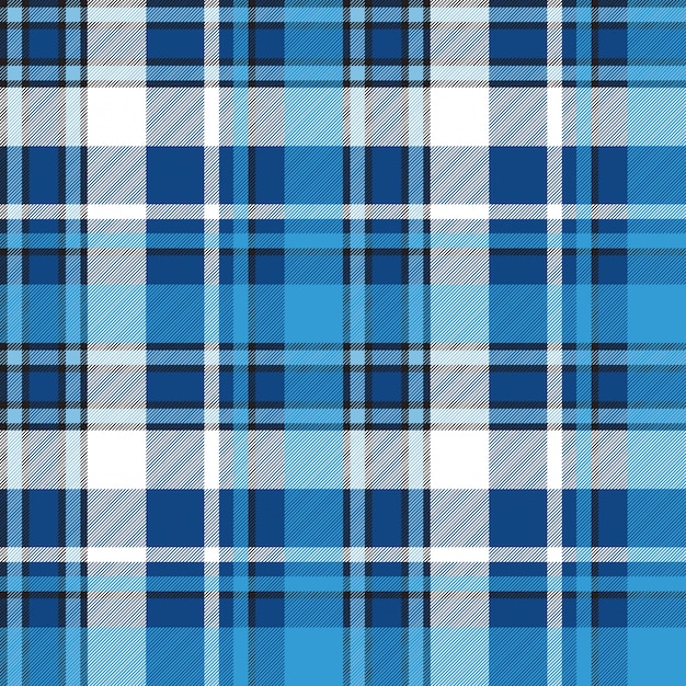 Moredn design blue plaid seamless pattern