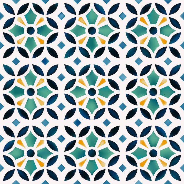 Moroccan seamless pattern abstract geometric pattern in Arabic style