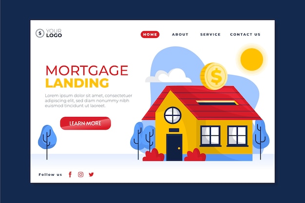 Mortgage landing page