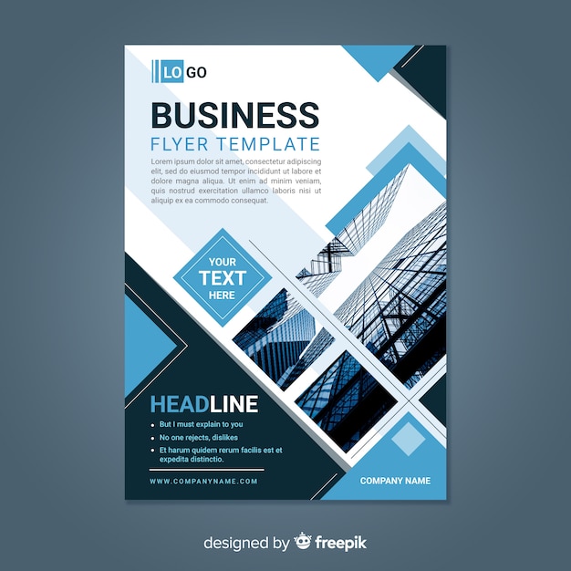 Mosaic business flyer template