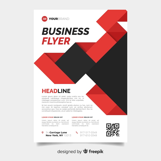 Mosaic business flyer template