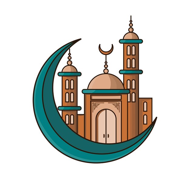 Mosque icon concept vector illustration