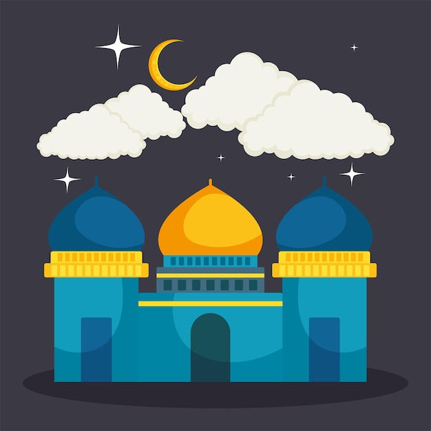 Mosque illustration design