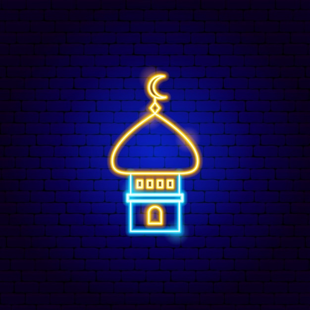 Mosque Islamic Neon Sign