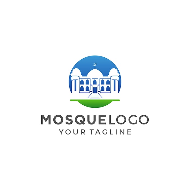 Mosque Logo Design Vector Template