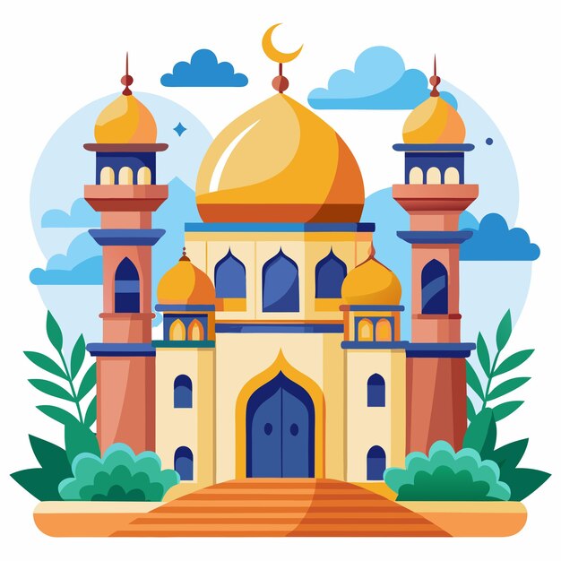 Vector mosque logo design