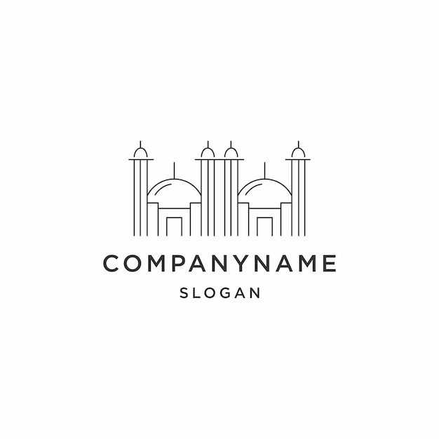 Mosque logo icon design template