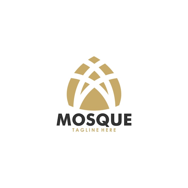 Mosque logo icon vector isolated