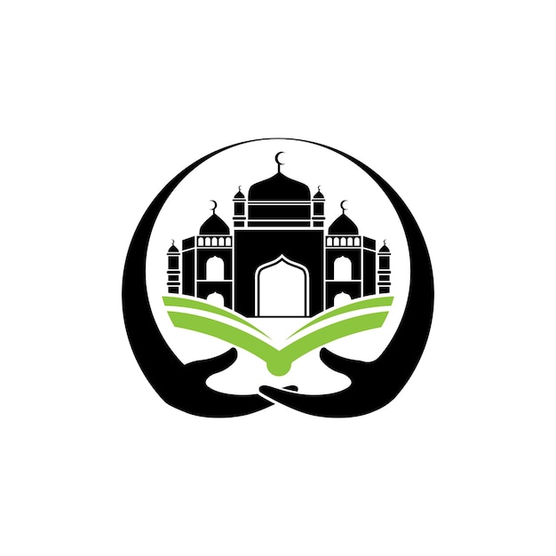 Mosque logo template illustration design