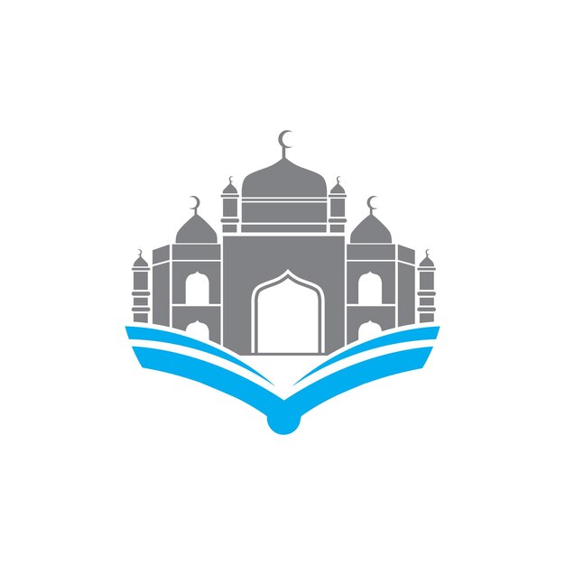 Mosque logo template illustration design