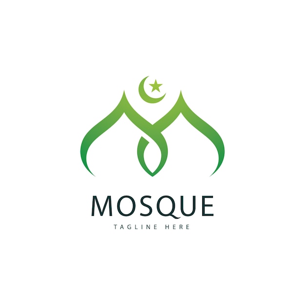 Mosque Logo Template Islamic Concept Design Creative Symbol