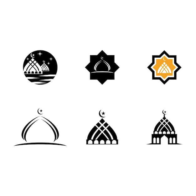 Mosque Logo Template vector symbol illustration design