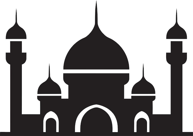 Mosque Majesty Emblematic Logo Vector Sublime Symmetry Mosque Icon Design