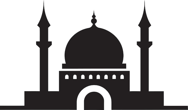 Mosque Marvel Iconic Logo Vector Ethereal Enclave Mosque Icon Emblem