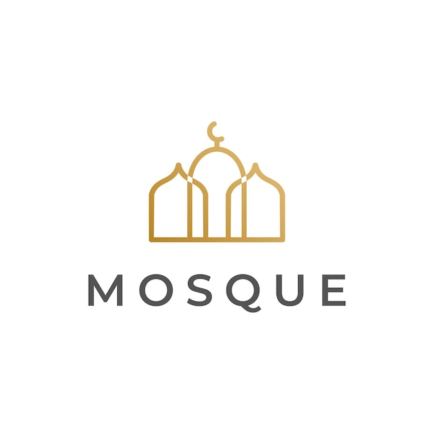 Mosque monoline logo