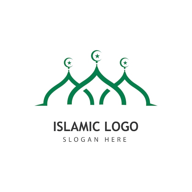 Mosque vector icon illustration design template