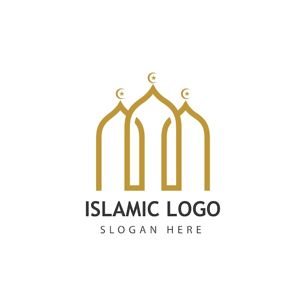 Mosque vector icon illustration design template