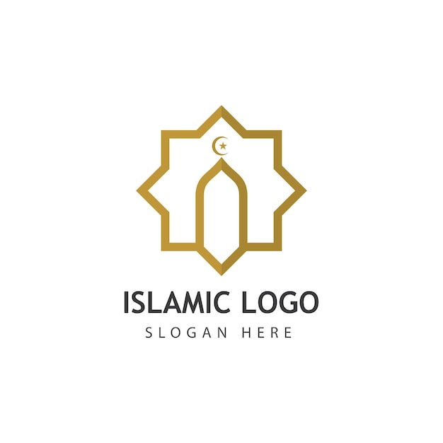 Mosque vector icon illustration design template